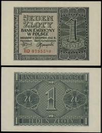 1 złoty 1.08.1941, seria BD, numeracja 0795580, 
