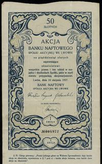 Polska, 1 akcja na 50 złotych, 10.08.1927