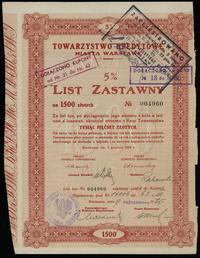 Polska, 5 % list zastawny na 1.500 złotych, 5.12.1924