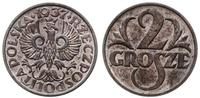 2 grosze 1937, Warszawa, pięknie zachowana monet