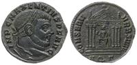 follis 307-310, Aquileia, Aw: Głowa cesarza w wi
