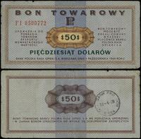 bon na 50 dolarów 1.10.1969, seria FI, numeracja