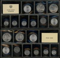 zestaw monet aluminiowych, Warszawa, w skład zes