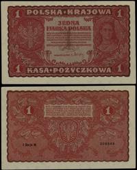 1 marka polska 23.08.1919, seria I-M, numeracja 