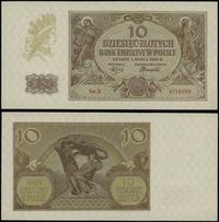 10 złotych 1.03.1940, seria B, numeracja 4714968