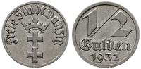 1/2 guldena 1932, Berlin, duży blask menniczy, A