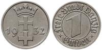1 gulden 1932, Berlin, herb Gdańska, AKS 15, Jae
