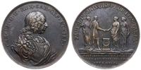 medal zaślubinowy 1750, Aw: Popiersie w prawo, C