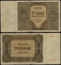 1.000 złotych 1945, seria Dh, numeracja 4092188,