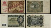 zestaw: 100 złotych 1939 (fałszerstwo) i 500 zło