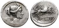 denar 46 pne, Rzym, Aw: Popiersie Victorii w pra