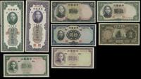 lot 8 banknotów, nominały: 5 yuanów 1935, 5 yuan