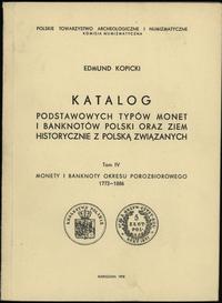 wydawnictwa polskie, zestaw 3 książek: Edmund Kopicki - Katalog Podstawowych Typów Monet i Bank..