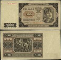 500 złotych 1.07.1948, seria AT, numeracja 21786