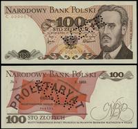 100 złotych 15.01.1975, seria C, numeracja 00000