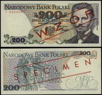 200 złotych 25.05.1976, seria T, numeracja 00000