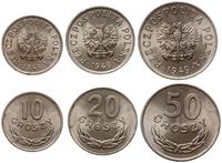 lot 3 monet 1949, Kremnica, 10 groszy, 20 groszy