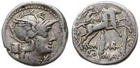 denar 134 pne, Rzym, Aw: Głowa Romy w hełmie w p