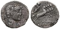 denar 90 pne, Rzym, Aw: Głowa Apollina w prawo, 