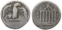 denar 43 pne, Rzym, Aw: Orzeł na wiązce piorunów