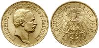 20 marek 1913 E, Muldenhütten, złoto 7.95 g, pię