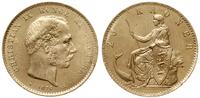 20 koron 1876, Kopenhaga, złoto 8.95 g, piękne, 
