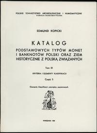 Edmund Kopicki - Katalog Podstawowych typów mone