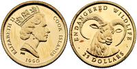 25 dolarów 1990, KOZIOŁEK, złoto 1.25 g
