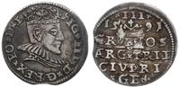 trojak 1591, Ryga, końcówka legendy awersu L, pa