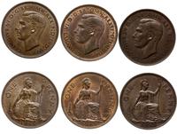 zestaw 3 x 1 pens, monety z lat: 1940, 1945 oraz