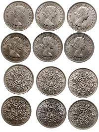 zestaw 6 x floren, monety z lat: 1954, 1956, 195