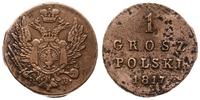 1 grosz polski 1817 IB, Warszawa, odmiana z dłuż