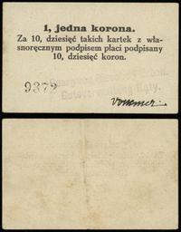 1 korona bez daty, emitent - Adolf Loewenfeld, n
