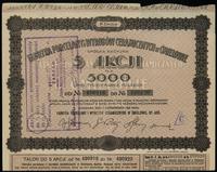 5 akcji po 5.000 marek polskich 6.10.1923, Warsz