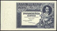 20 złotych 20.06.1931, banknot jednostronny, na 