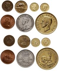zestaw 7 monet, w skład zestawu wchodzą: 3 pensy