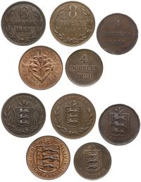 zestaw 5 monet, w skład zestawu wchodzą: 4 doubl