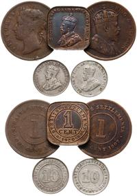 Straits Settlements, zestaw 5 monet