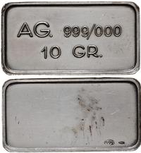 srebrna sztabka, srebro próby '999', 10.05 g