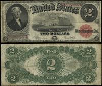 2 dolary 1917, seria D66988627A, czerwona pieczę