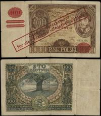 100 złotych (1939), fałszywy nadruk na banknocie