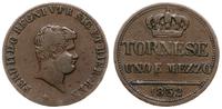 Włochy, 1 1/2 tornesi, 1832