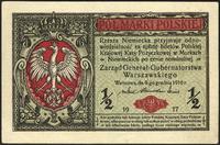 1/2 marki polskiej 9.12.1916, seria B, Miłczak 7