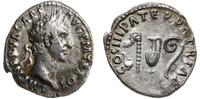 denar 97, Rzym, Aw: Popiersie cesarza w wieńcu w