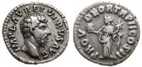denar 161-162, Rzym, Aw: Głowa Lucjusza Werusa w