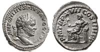 denar 214, Rzym, Aw: Głowa cesarza w wieńcu laur
