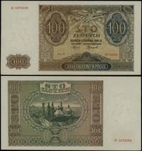 100 złotych 1.08.1941, seria D, numeracja 187559