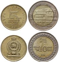 zestaw 2 monet, w skład zestawu wchodzi 5 rupii 