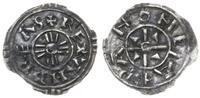 denar, Aw: Krzyż trójnitkowy z dwiema perełkami 