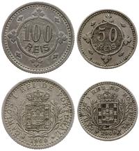 zestaw 2 monet, w skład zestawu wchodzą 50 reis 